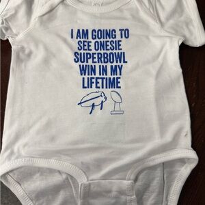Buffalo Bills fan White Baby Onesie size 12 months